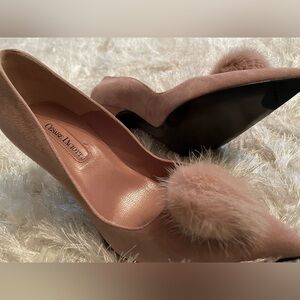 Cesare Paciotti Pink Suede Heels